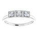 Three-Stone Stackable Ring
