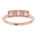 Three-Stone Stackable Ring