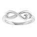 Infinity-Inspired Heart Ring