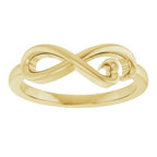 Infinity-Inspired Heart Ring