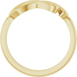 Infinity-Inspired Heart Ring