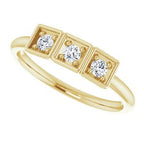 Three-Stone Stackable Ring