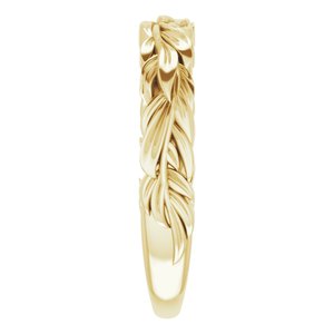 Stackable Leaf Ring