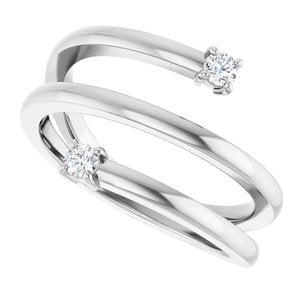 Two-Stone Bypass Ring