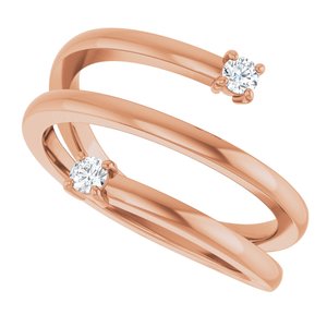 Two-Stone Bypass Ring
