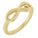 Infinity-Inspired Heart Ring