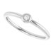 Stackable Bezel-Set Ring