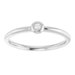 Stackable Bezel-Set Ring