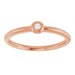 Stackable Bezel-Set Ring