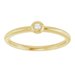 Stackable Bezel-Set Ring