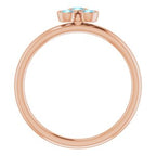 Stackable Bezel-Set Ring