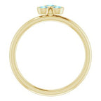 Stackable Bezel-Set Ring