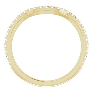 Halo-Style Sculptural Engagement Ring or Band