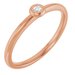 Stackable Bezel-Set Ring