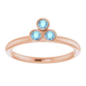 Stackable Bezel-Set Ring