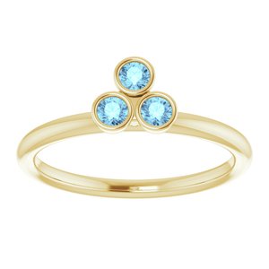 Stackable Bezel-Set Ring