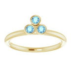 Stackable Bezel-Set Ring