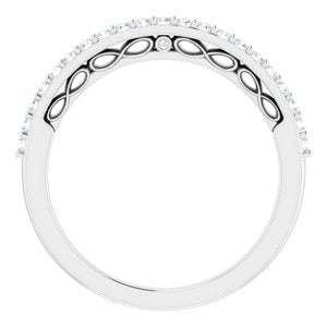 Halo-Style Sculptural Engagement Ring or Band