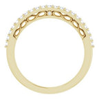 Halo-Style Sculptural Engagement Ring or Band