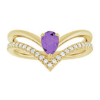 Negative Space V Ring