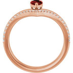 Negative Space V Ring