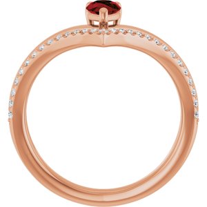 Negative Space V Ring