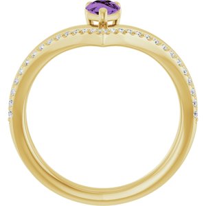 Negative Space V Ring