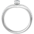 Negative Space V Ring
