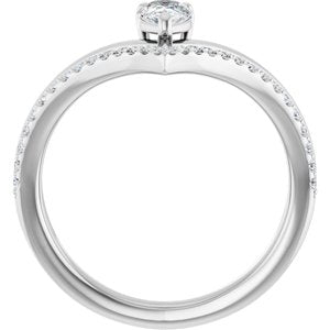 Negative Space V Ring