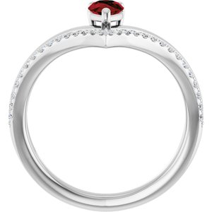 Negative Space V Ring