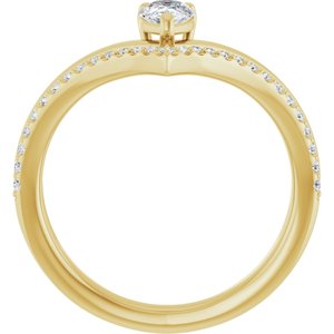 Negative Space V Ring