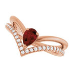 Negative Space V Ring