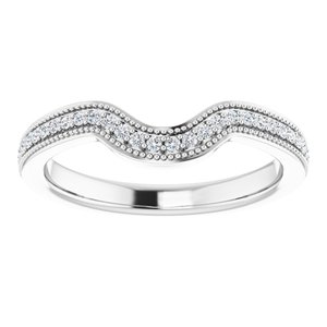 Halo-Style Floral Engagement Ring or Band