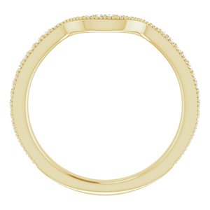 Halo-Style Floral Engagement Ring or Band