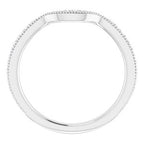 Halo-Style Floral Engagement Ring or Band