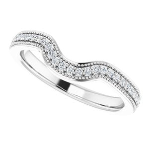 Halo-Style Floral Engagement Ring or Band