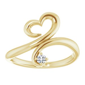 Accented Heart Ring