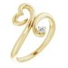 Accented Heart Ring