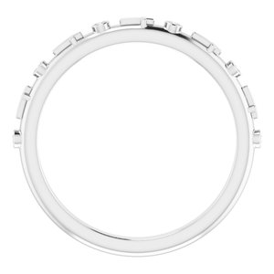 Bezel-Set Cross Ring