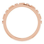 Bezel-Set Cross Ring