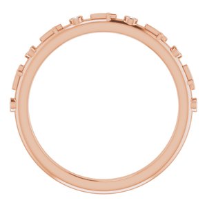 Bezel-Set Cross Ring