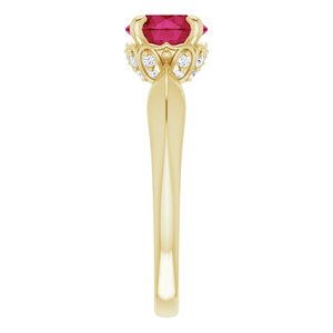 Accented Vintage-Inspired Ring