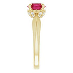 Accented Vintage-Inspired Ring