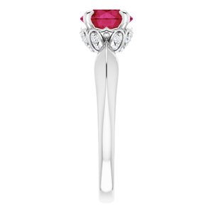 Accented Vintage-Inspired Ring