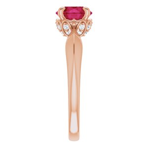 Accented Vintage-Inspired Ring