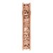 Milgrain Edge Floral Flat Band