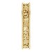 Milgrain Edge Floral Flat Band