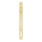 Bezel-Set Cross Ring