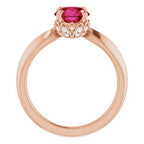 Accented Vintage-Inspired Ring