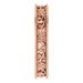 Milgrain Edge Floral Flat Band